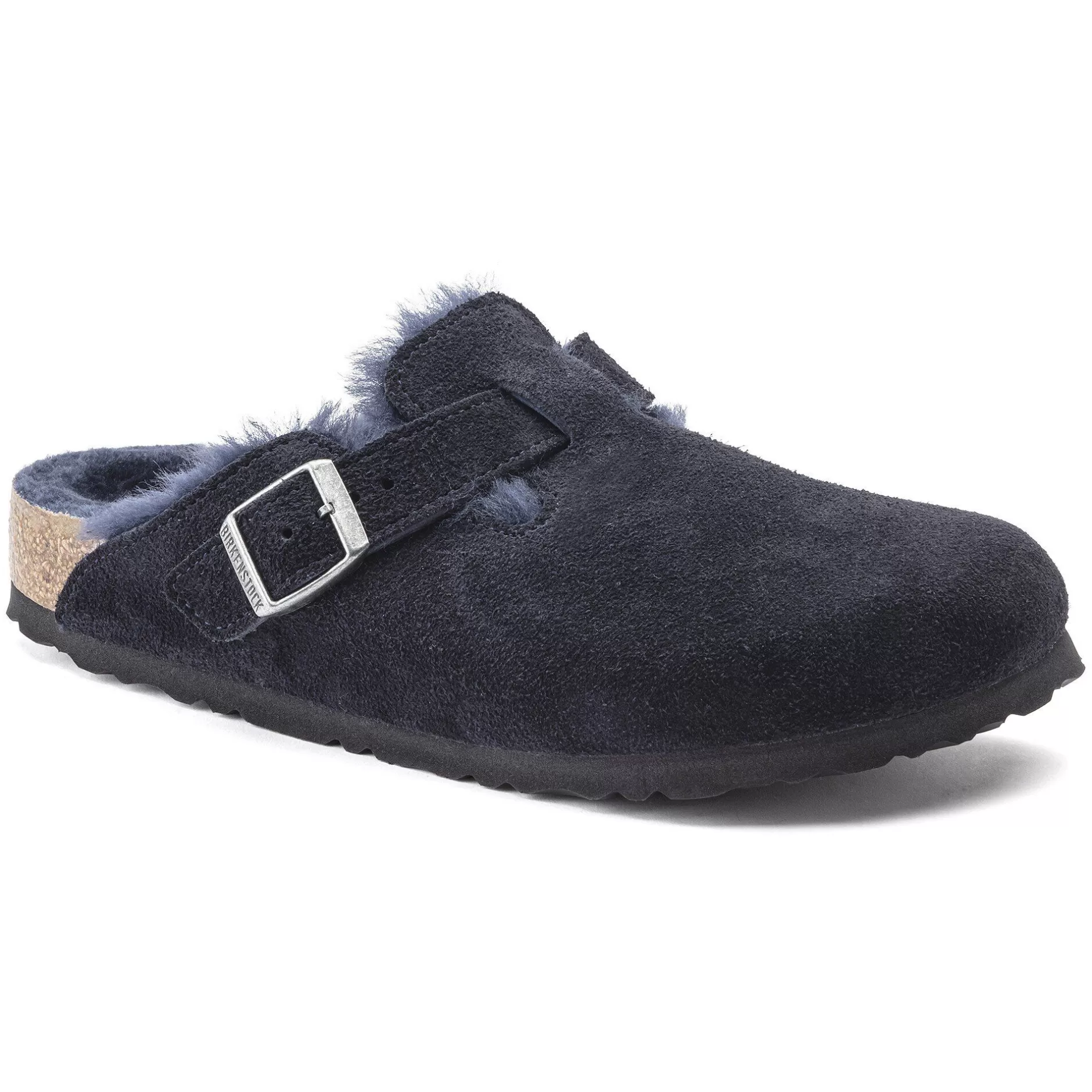 Birkenstock Boston Lammeskind Midnight Shop