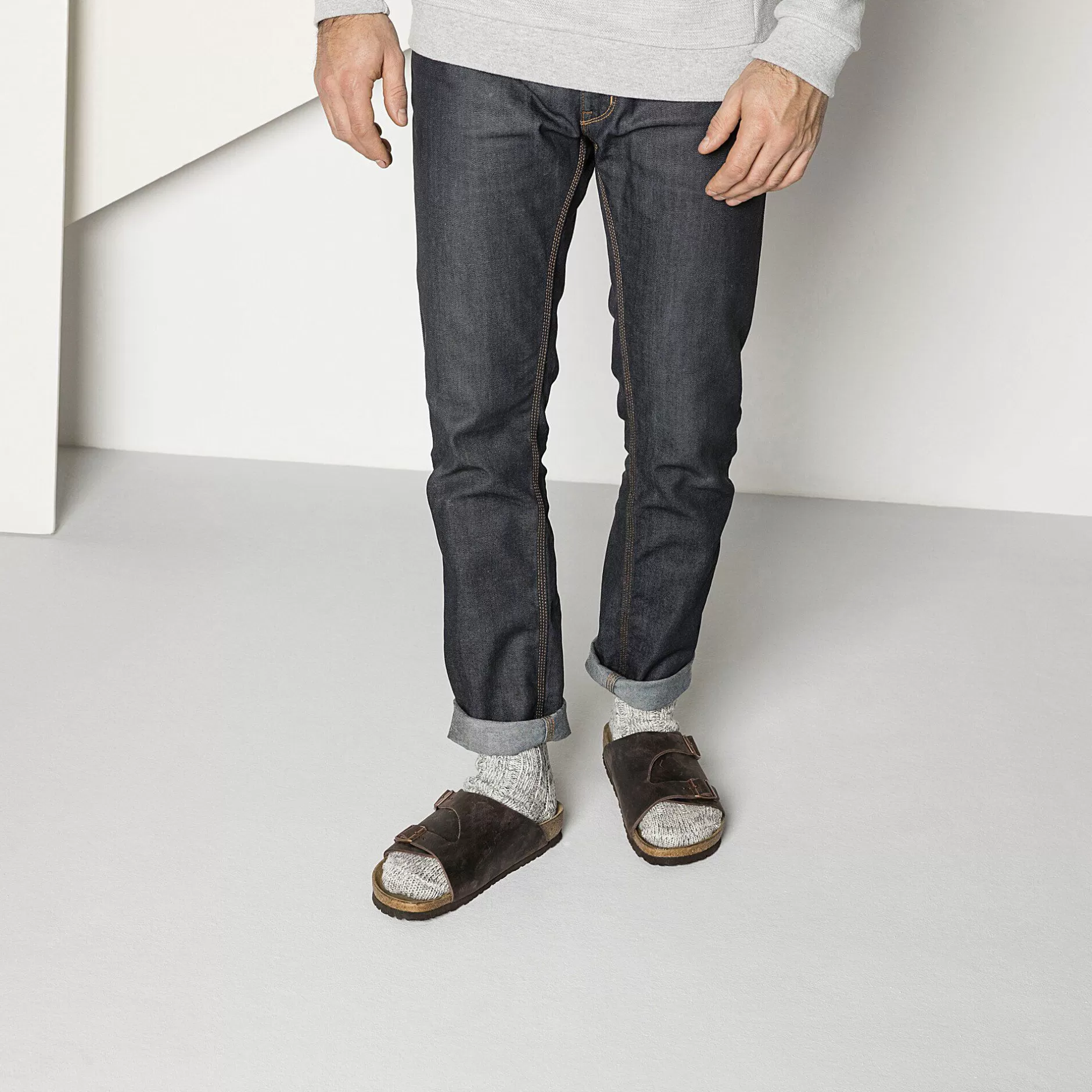 Birkenstock Cotton Twist Herrer Grey Outlet